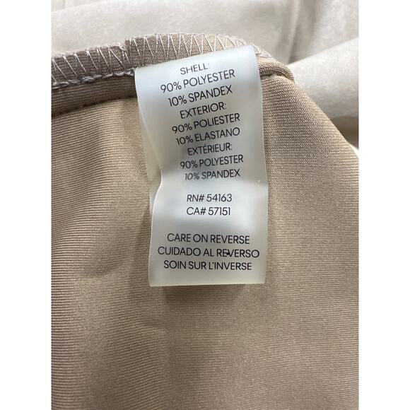 Calvin Klein Dress Size 10 Cream Tan Zip New - Picture 6 of 6